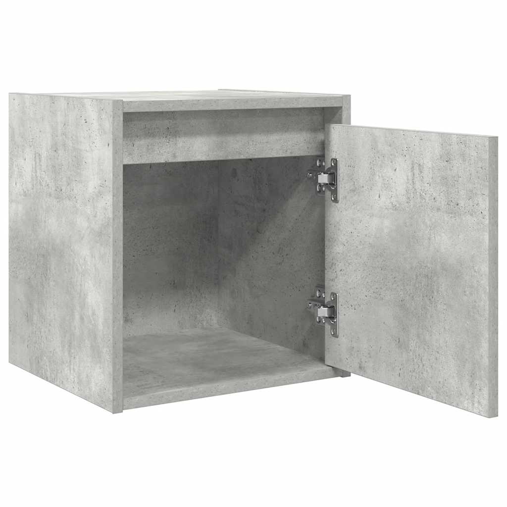 Tables de chevet murales 2 pcs gris béton 38x34x40 cm - XIOS