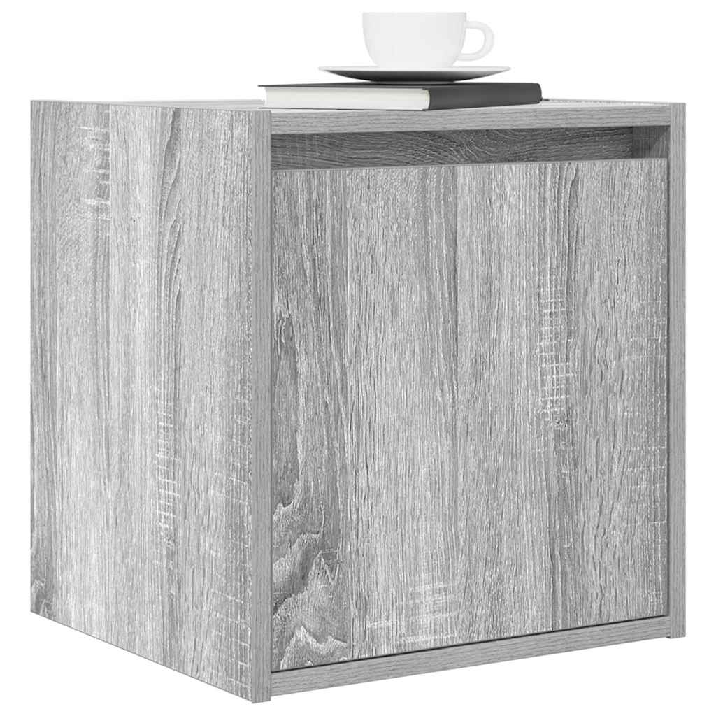 Table de chevet murale sonoma gris 38x34x40 cm