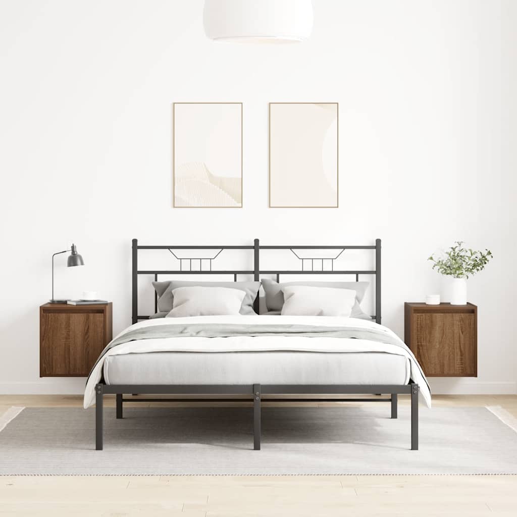 Tables de chevet murales 2 pcs chêne marron 38x34x40 cm - XIOS