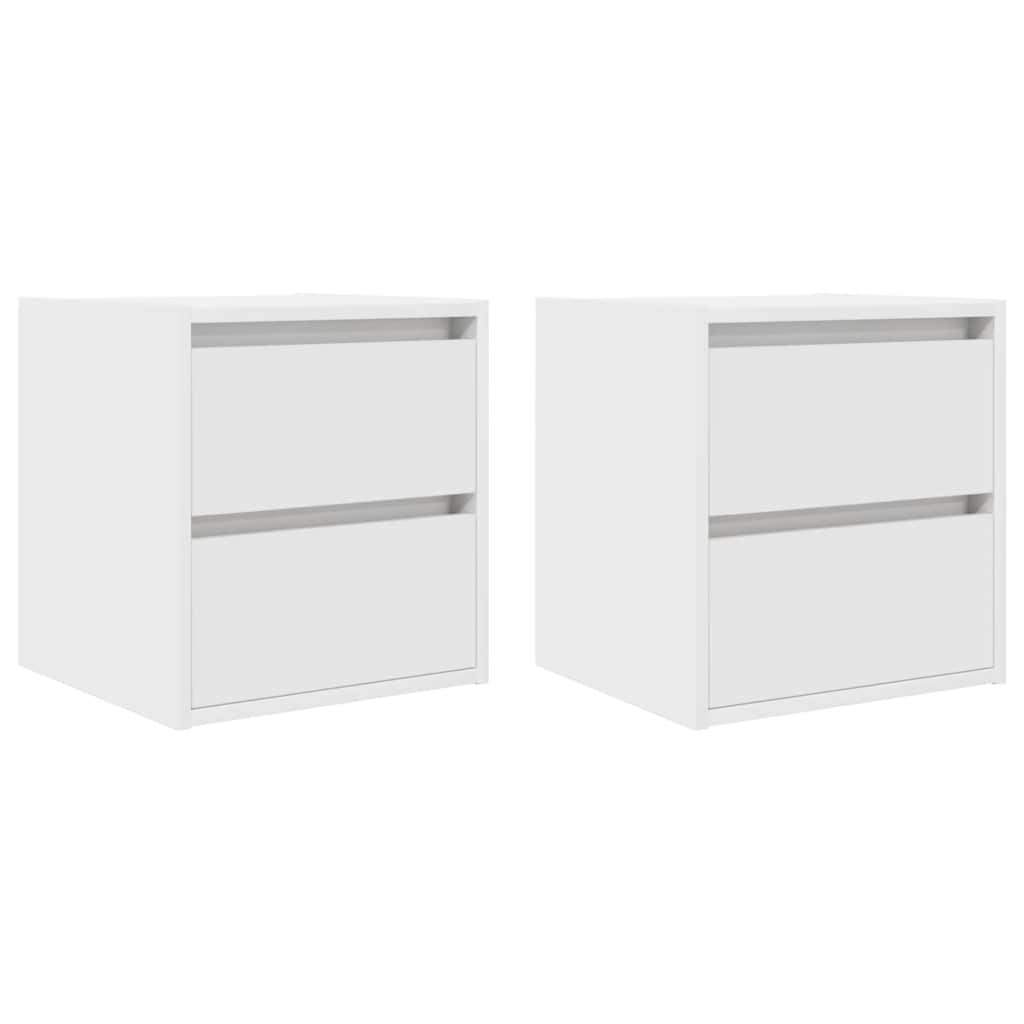 Tables de chevet murales 2 pcs blanc 38x34x40 cm - XIOS