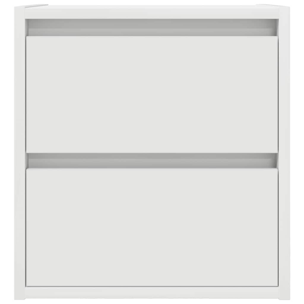 Tables de chevet murales 2 pcs blanc 38x34x40 cm - XIOS