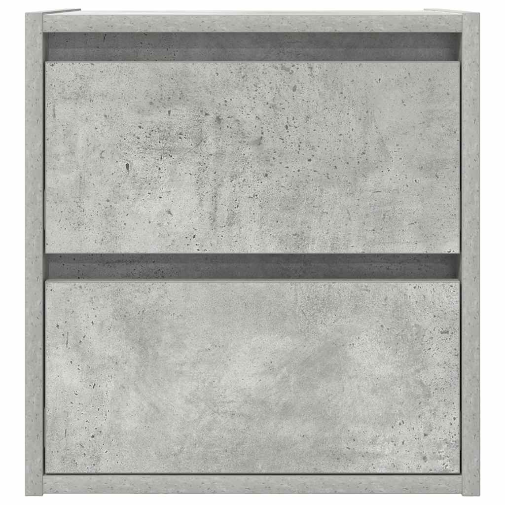 Tables de chevet murales 2 pcs gris béton 38x34x40 cm - XIOS