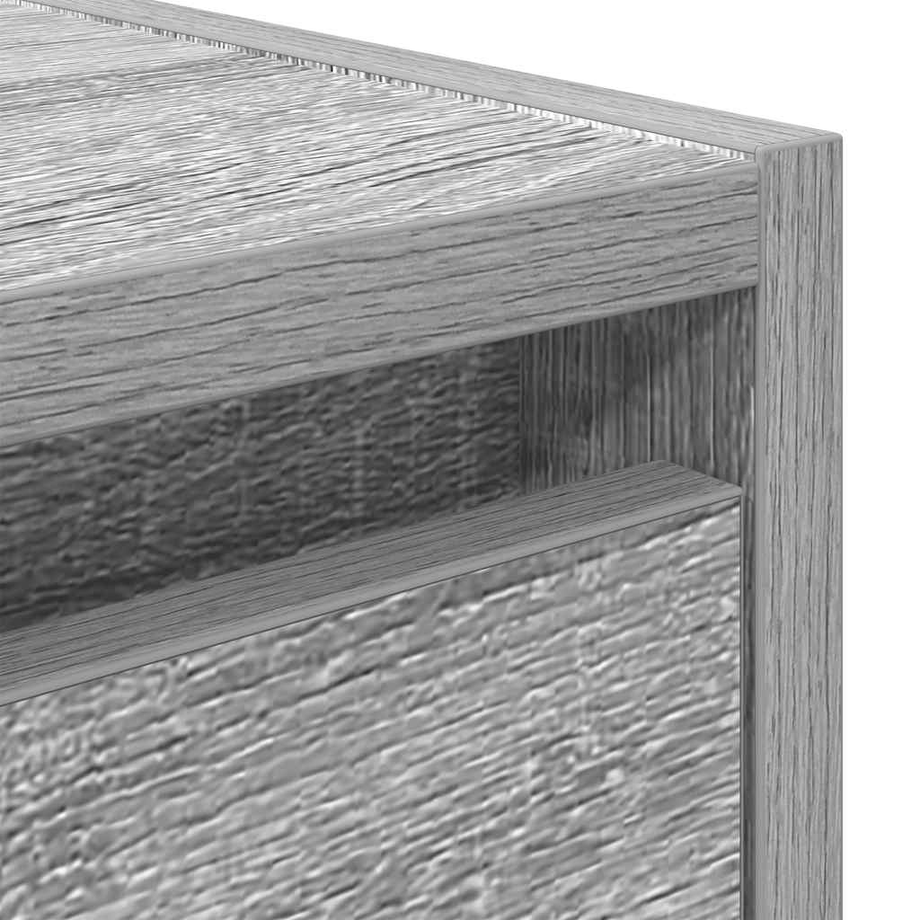 Table de chevet murale sonoma gris 38x34x40 cm