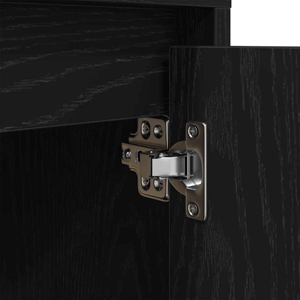 Table de chevet avec lumières LED noir 38x34x50 cm - XIOS