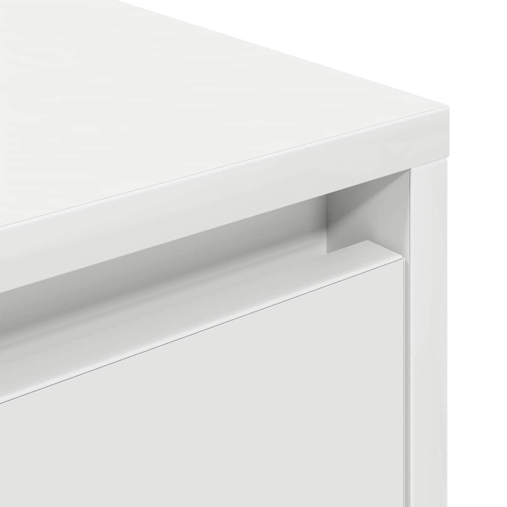Table de chevet avec lumières LED blanc 38x34x50 cm - XIOS