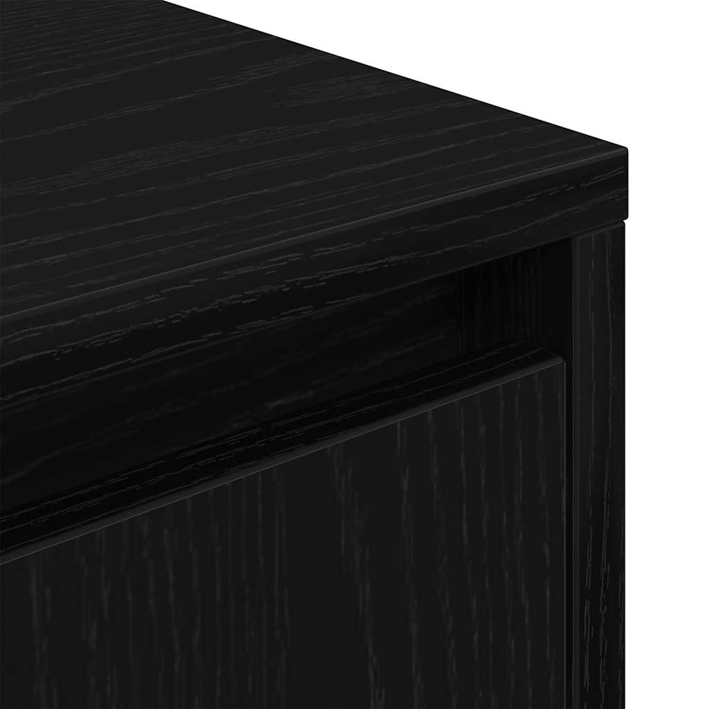 Table de chevet avec lumières LED noir 38x34x65 cm - XIOS