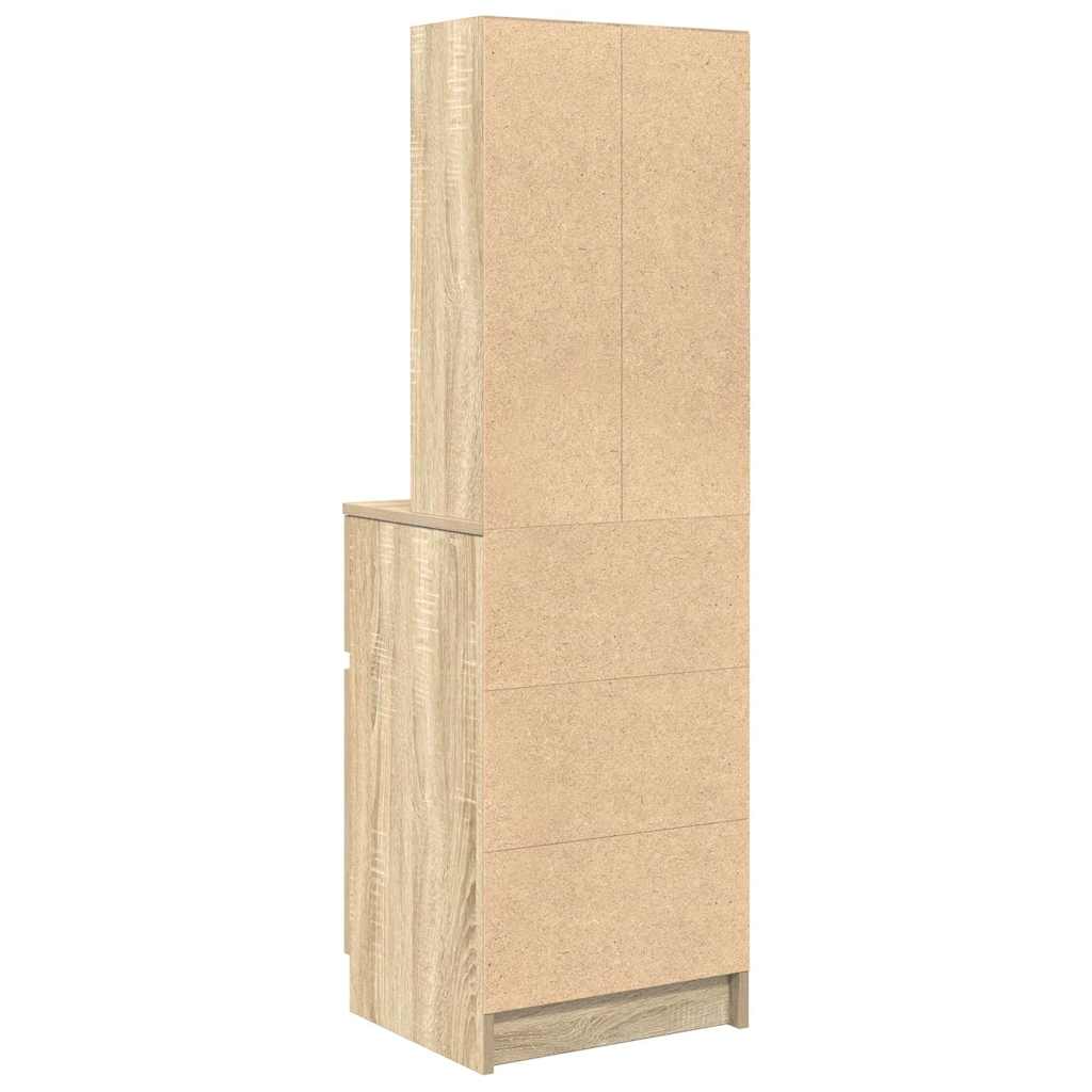 Table de chevet chêne sonoma 39x35x125 cm bois d’ingénierie