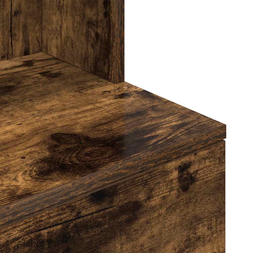 Table de chevet chêne fumé 39x35x125 cm bois d'ingénierie - XIOS