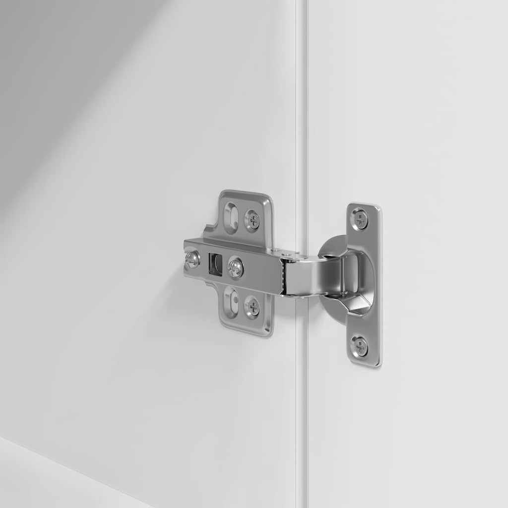 Table de chevet blanc 39x35x65 cm bois d’ingénierie