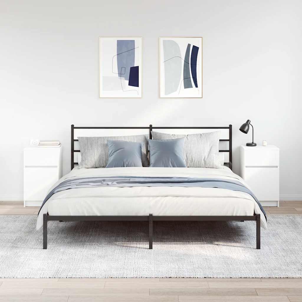 Tables de chevet 2 pcs blanc 39x35x65 cm bois d’ingénierie - XIOS