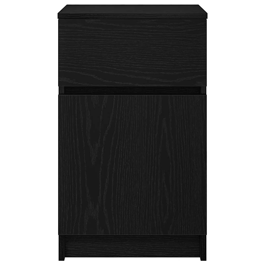 Table de chevet noir 39x35x65 cm bois d’ingénierie - XIOS