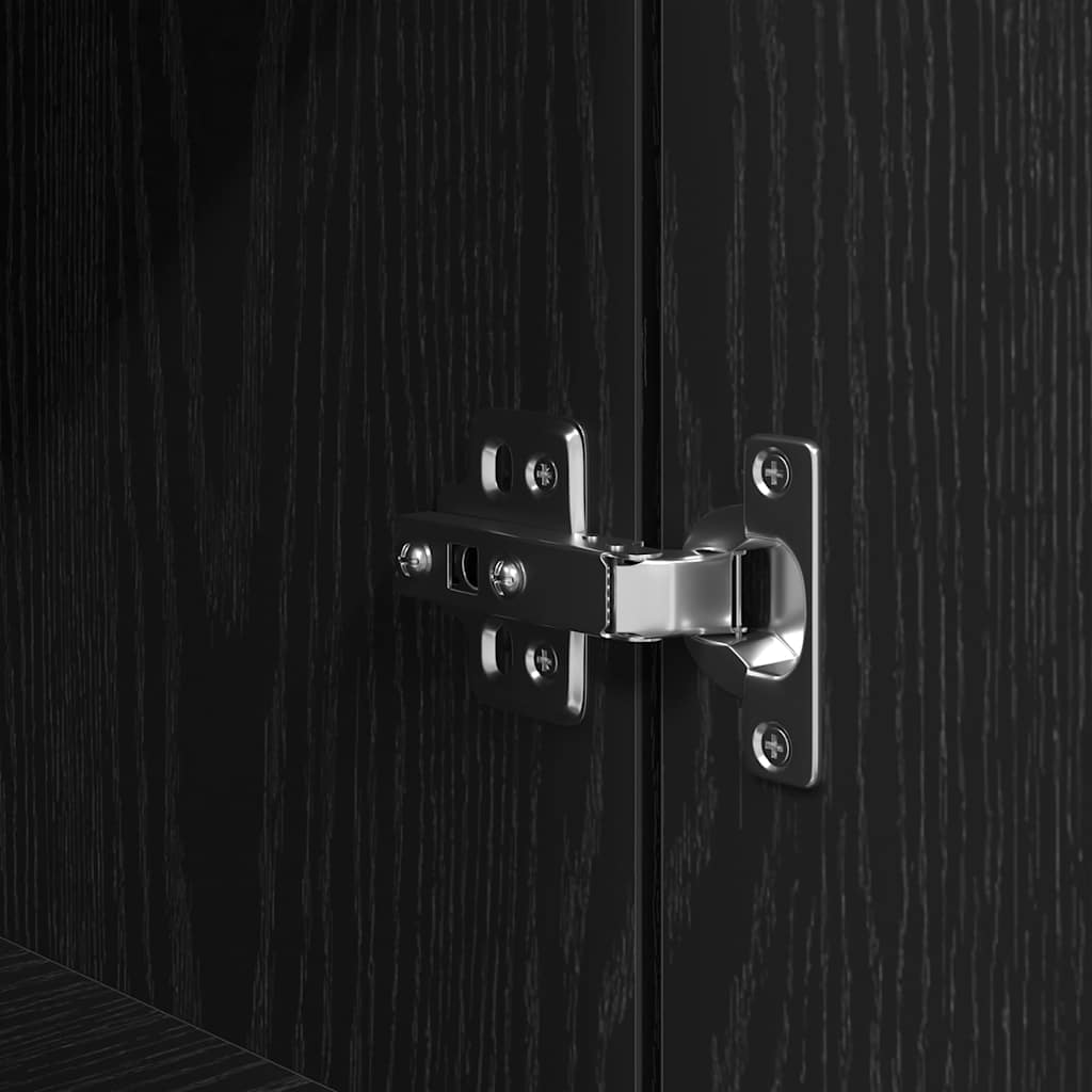 Table de chevet noir 39x35x65 cm bois d’ingénierie - XIOS