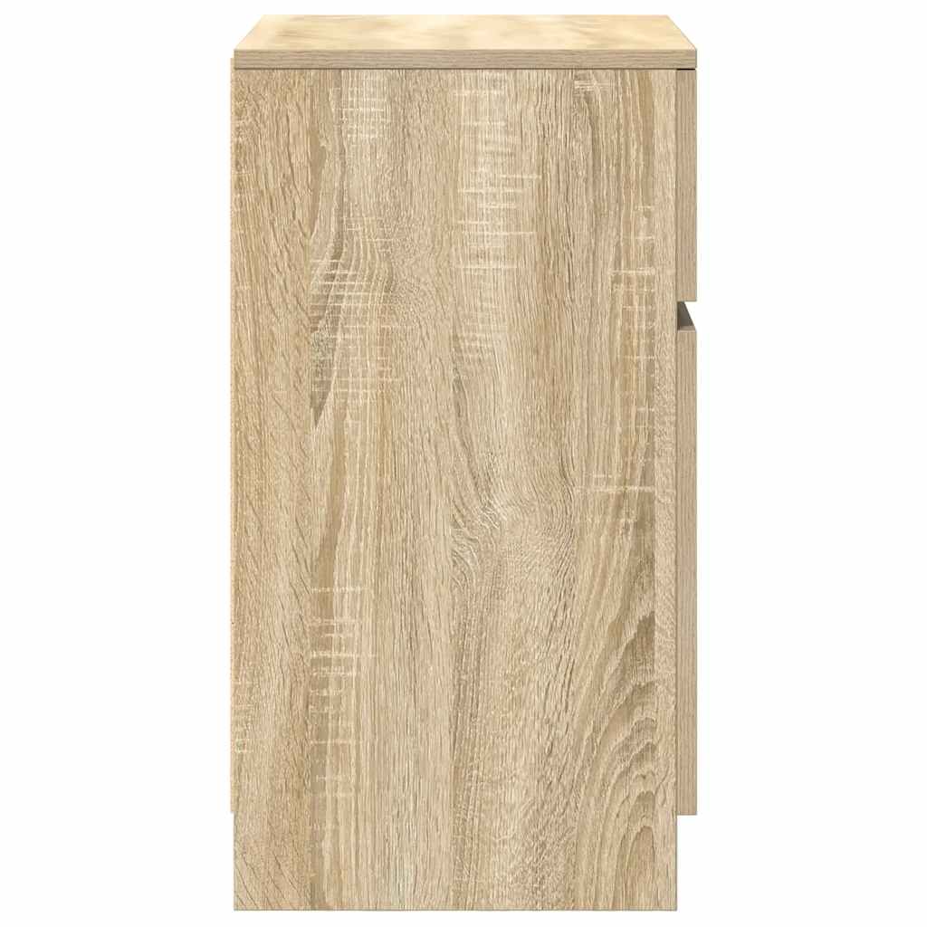 Table de chevet chêne sonoma 39x35x65 cm bois d'ingénierie