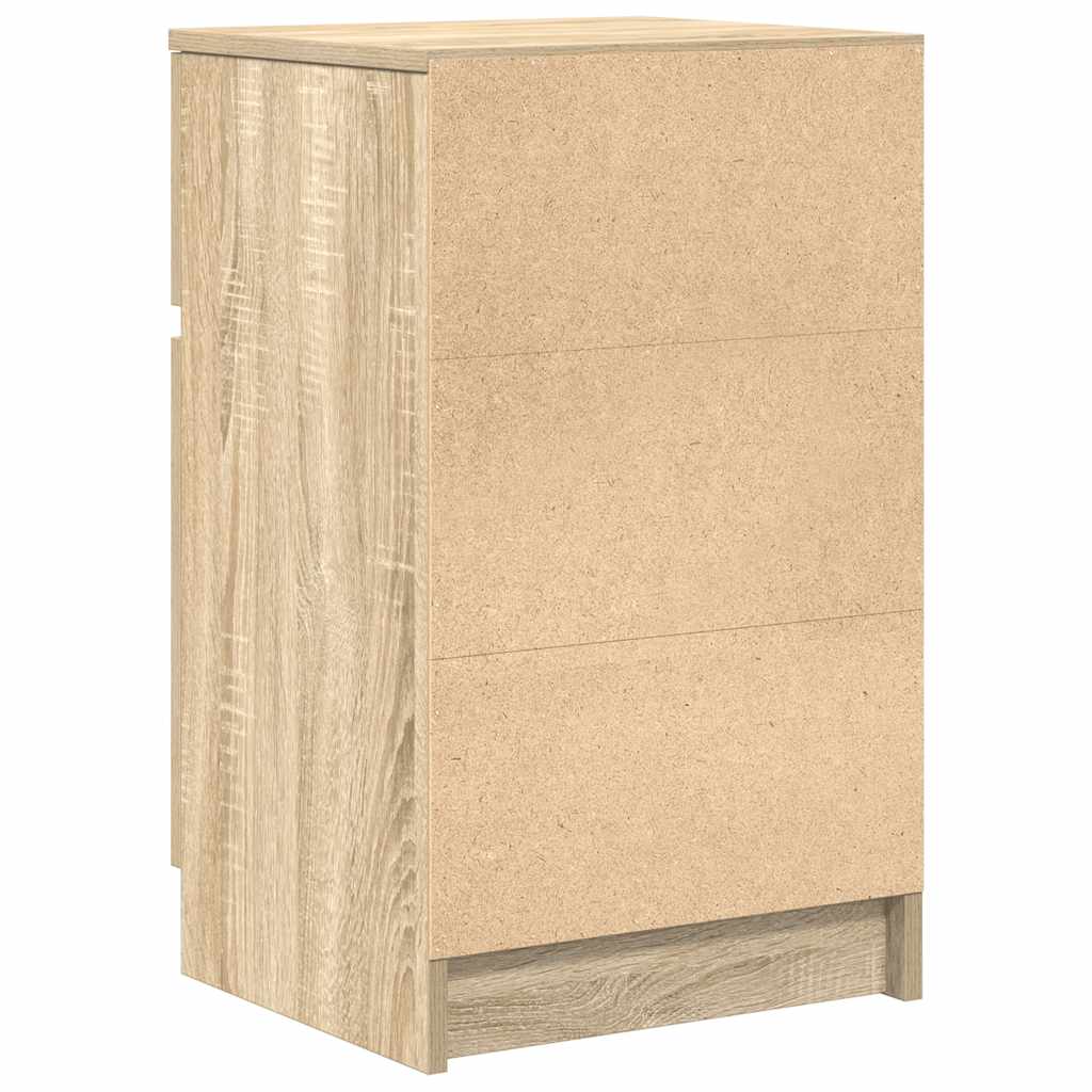 Table de chevet chêne sonoma 39x35x65 cm bois d'ingénierie