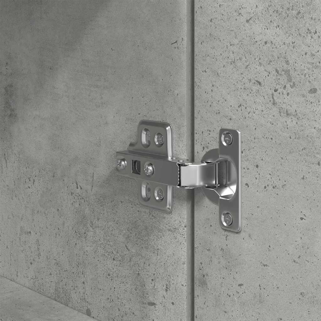 Table de chevet gris béton 39x35x65 cm bois d’ingénierie