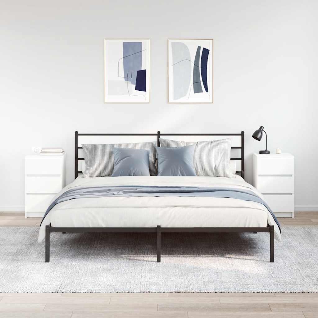 Tables de chevet avec 3 tiroirs 2 pcs blanc 39x35x65 cm - XIOS