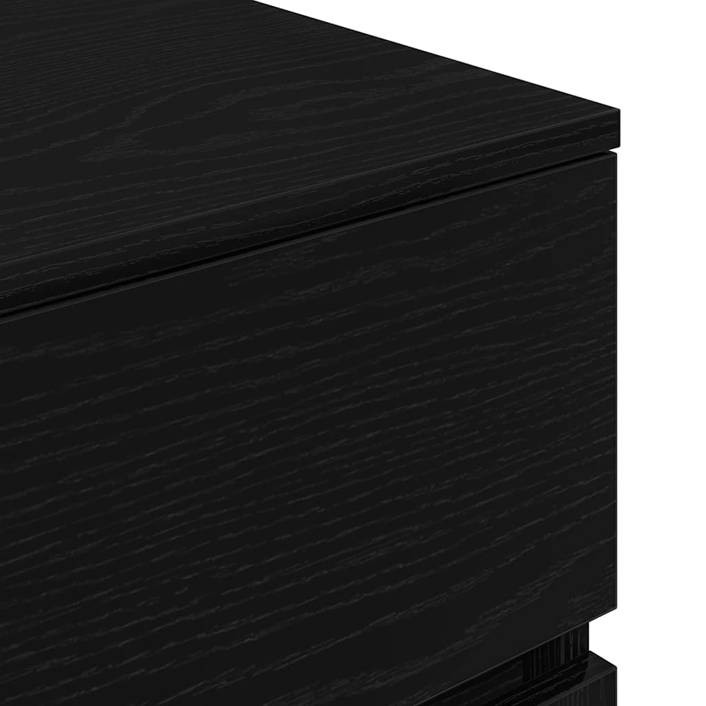 Tables de chevet avec 3 tiroirs 2 pcs noir 39x35x65 cm - XIOS