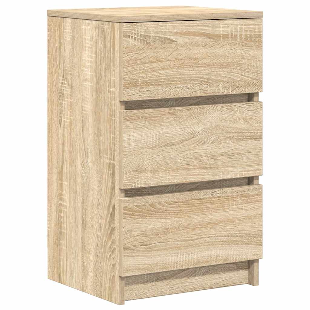 Tables de chevet avec 3 tiroirs 2 pcs chêne sonoma 39x35x65 cm - XIOS