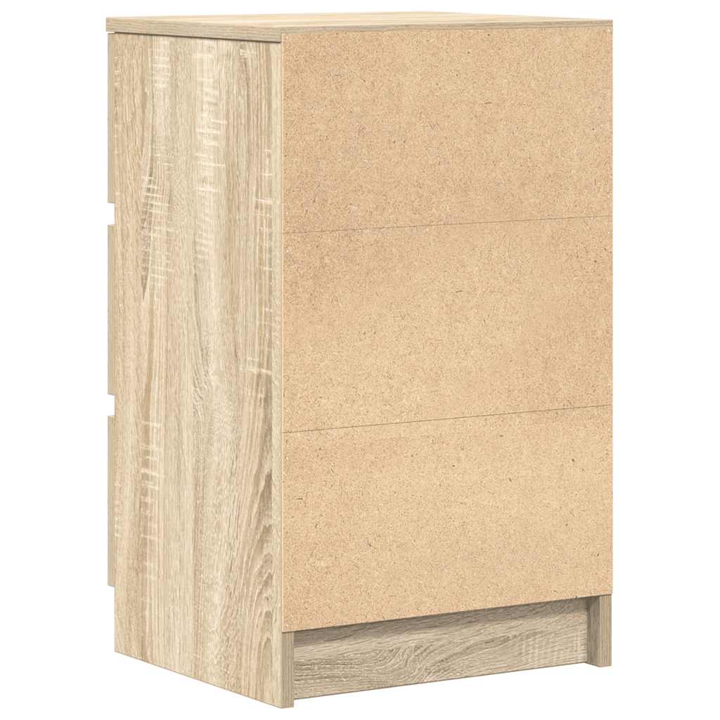 Tables de chevet avec 3 tiroirs 2 pcs chêne sonoma 39x35x65 cm - XIOS