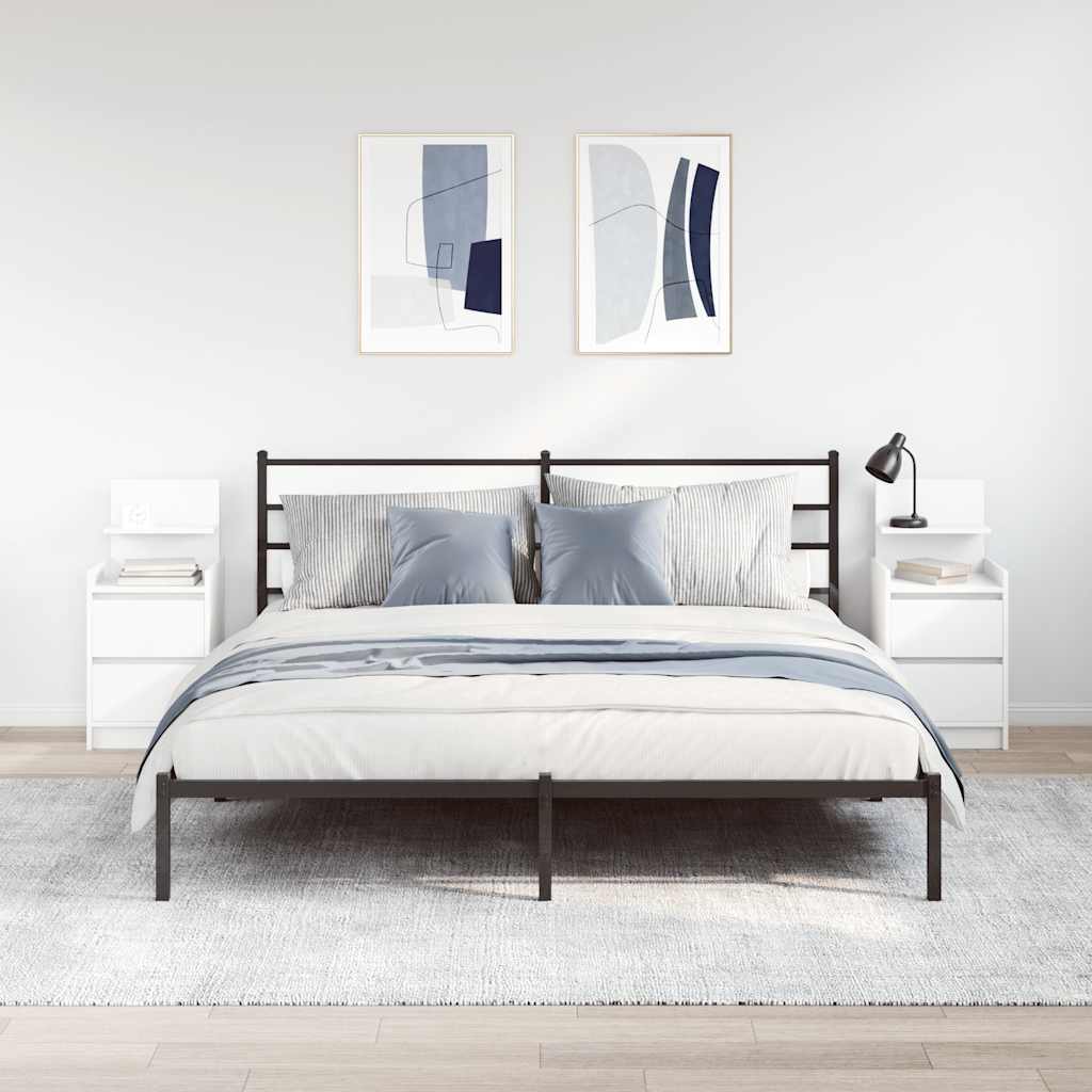 Tables de chevet avec 2 tiroirs 2 pcs blanc 38x34x80 cm - XIOS