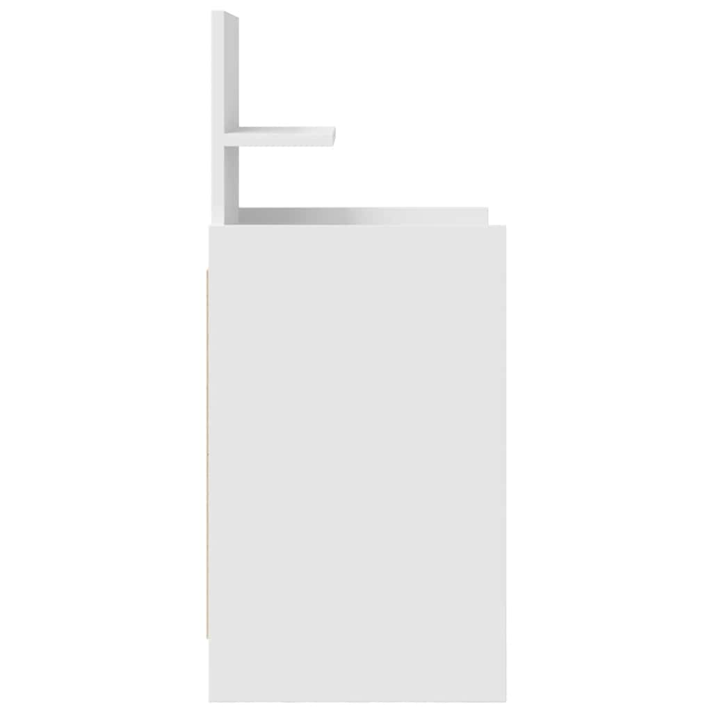 Tables de chevet avec 2 tiroirs 2 pcs blanc 38x34x80 cm - XIOS