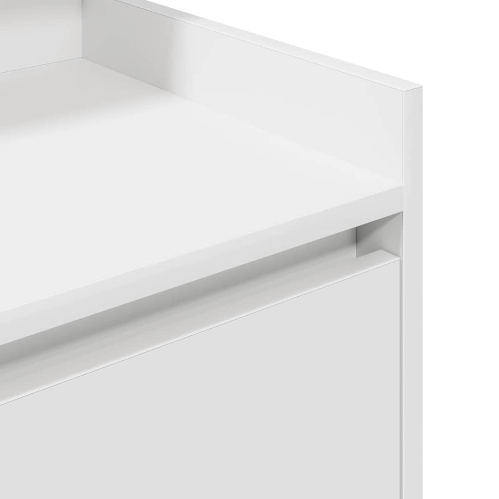 Tables de chevet avec 2 tiroirs 2 pcs blanc 38x34x80 cm - XIOS