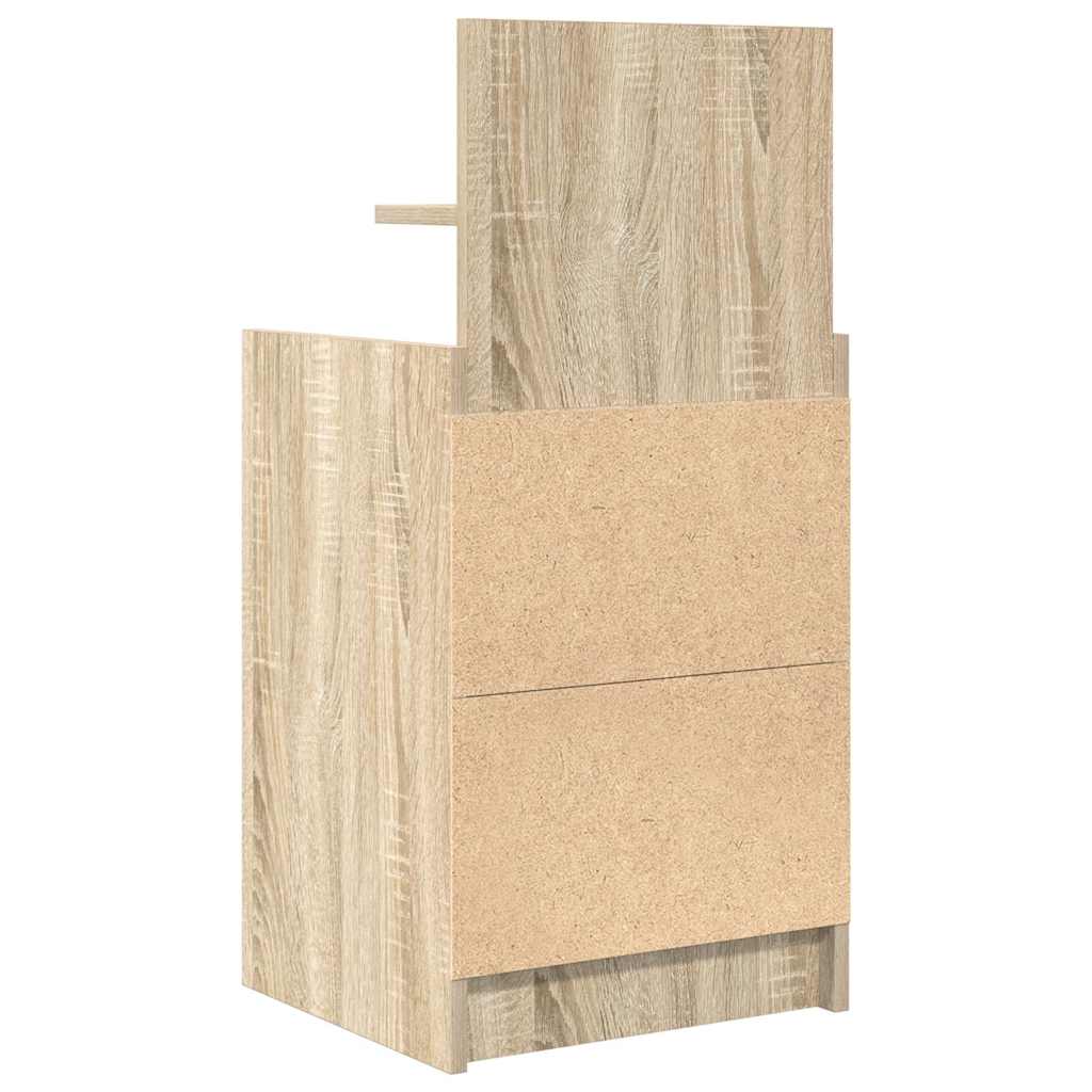 Table de chevet avec 2 tiroirs chêne sonoma 38x34x80 cm - XIOS