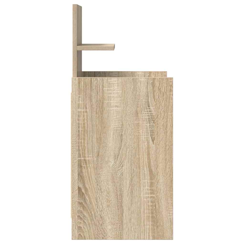 Tables de chevet avec 2 tiroirs 2 pcs chêne sonoma 38x34x80 cm