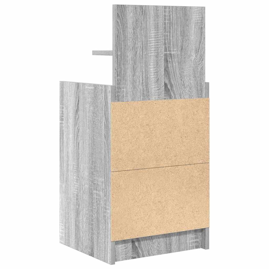 Tables de chevet avec 2 tiroirs 2 pcs sonoma gris 38x34x80 cm - XIOS