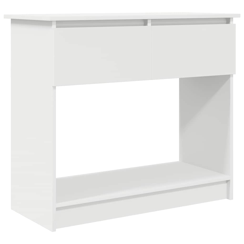 Table console avec tiroirs blanc 85,5x38,5x74,5 cm - XIOS