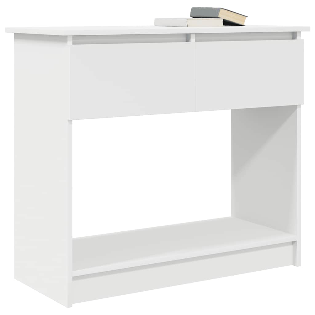 Table console avec tiroirs blanc 85,5x38,5x74,5 cm - XIOS