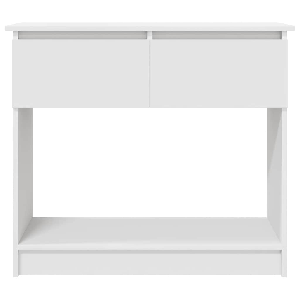 Table console avec tiroirs blanc 85,5x38,5x74,5 cm - XIOS