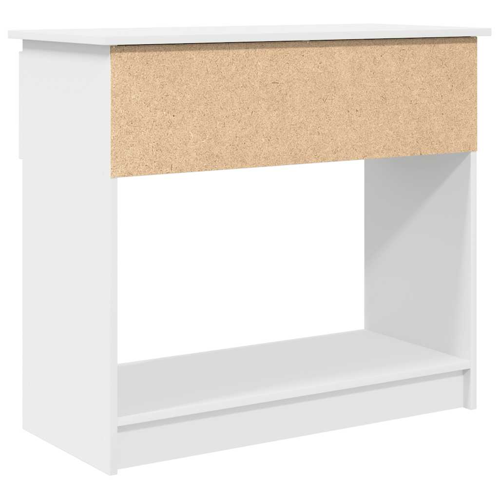 Table console avec tiroirs blanc 85,5x38,5x74,5 cm - XIOS