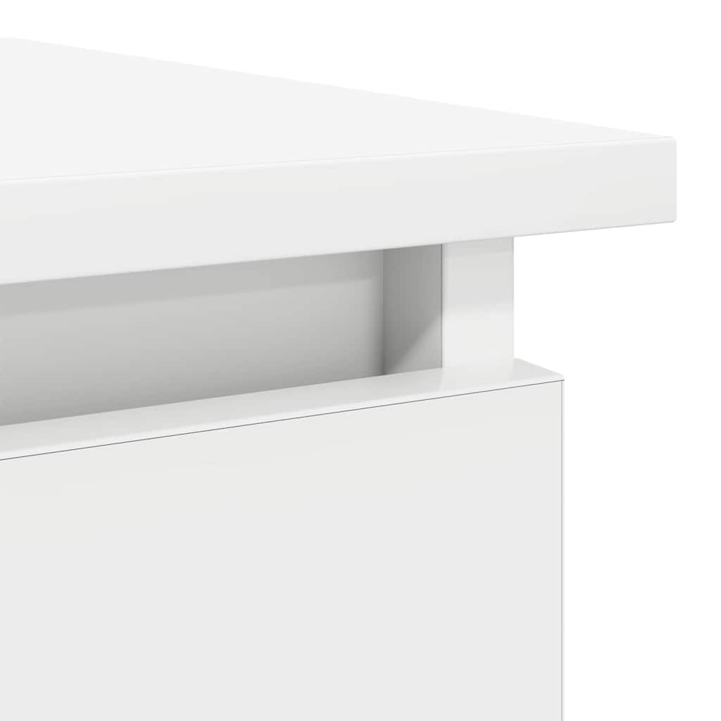 Table console avec tiroirs blanc 85,5x38,5x74,5 cm - XIOS