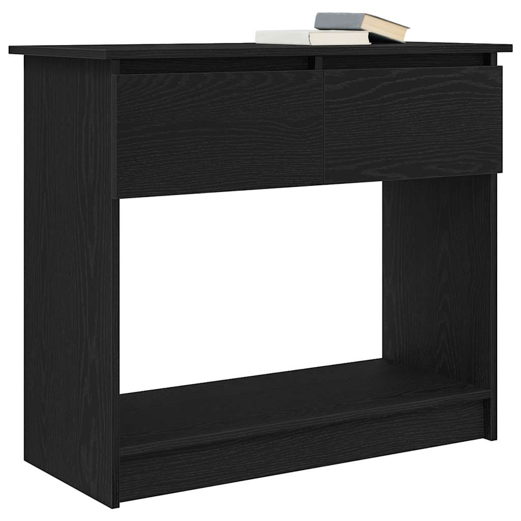 Table console avec tiroirs noir 85,5x38,5x74,5 cm - XIOS