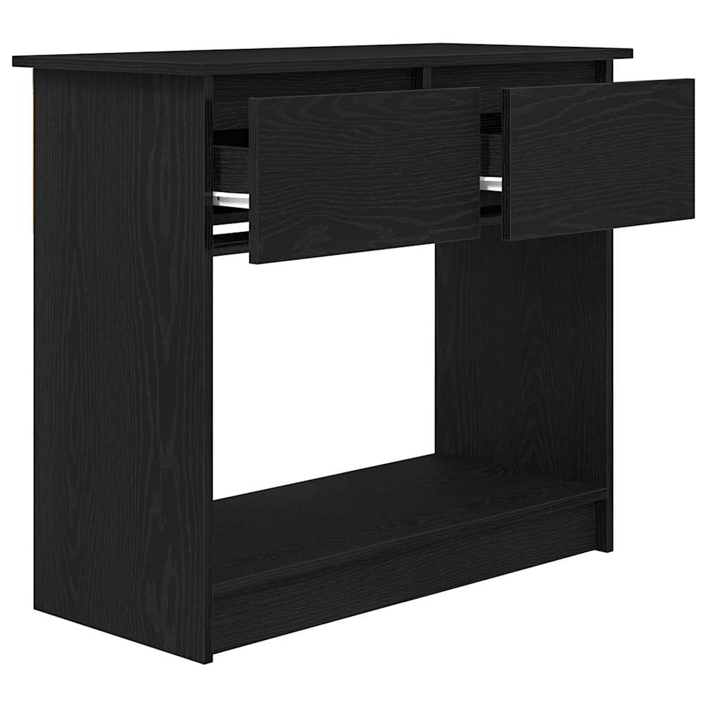 Table console avec tiroirs noir 85,5x38,5x74,5 cm - XIOS