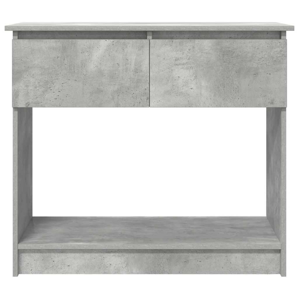 Table console avec tiroirs gris béton 85,5x38,5x74,5 cm - XIOS