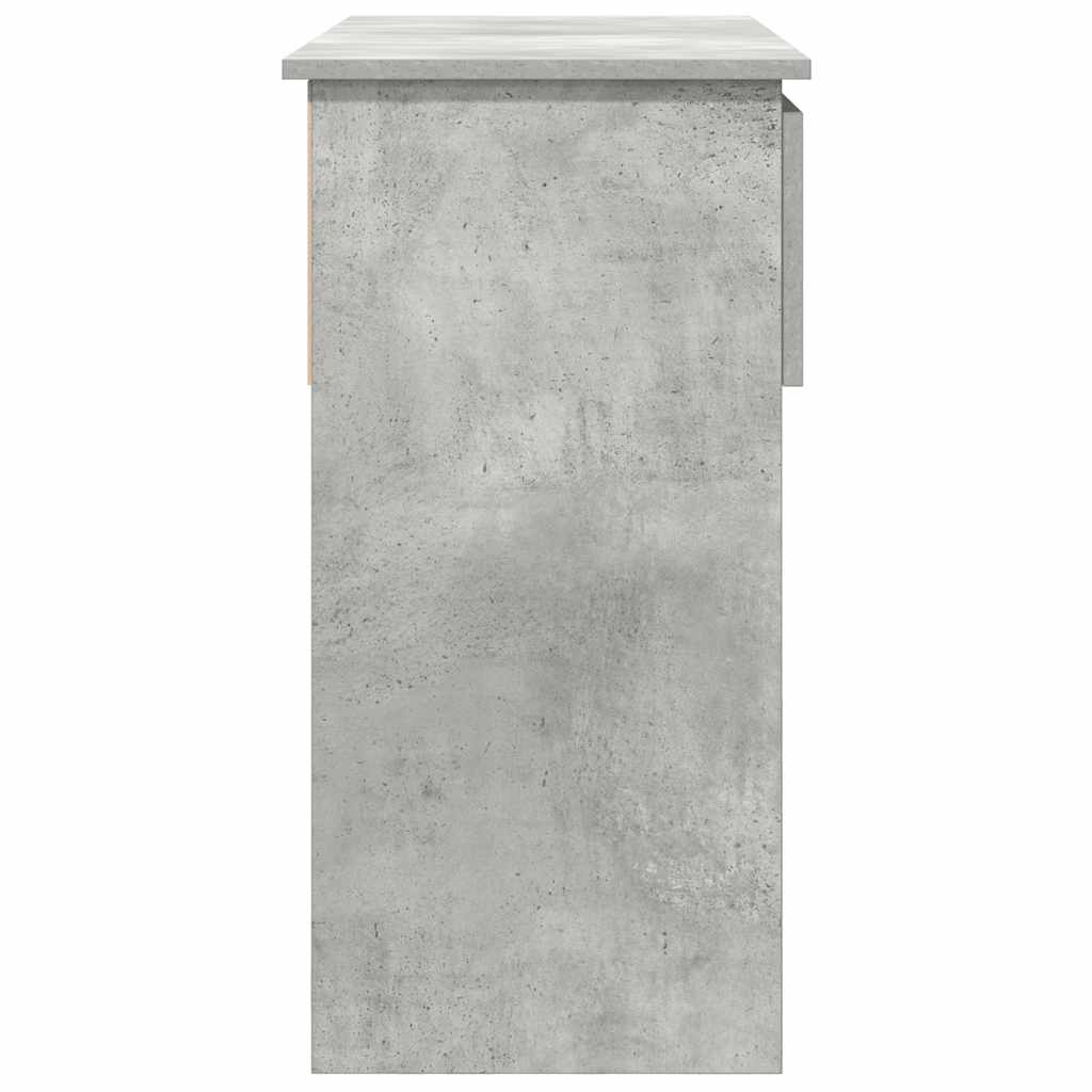 Table console avec tiroirs gris béton 85,5x38,5x74,5 cm - XIOS