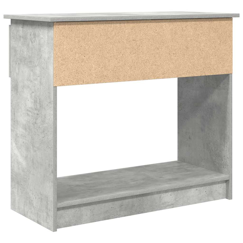 Table console avec tiroirs gris béton 85,5x38,5x74,5 cm - XIOS