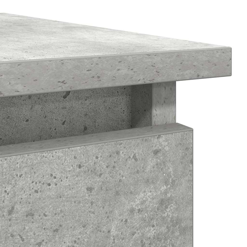 Table console avec tiroirs gris béton 85,5x38,5x74,5 cm - XIOS