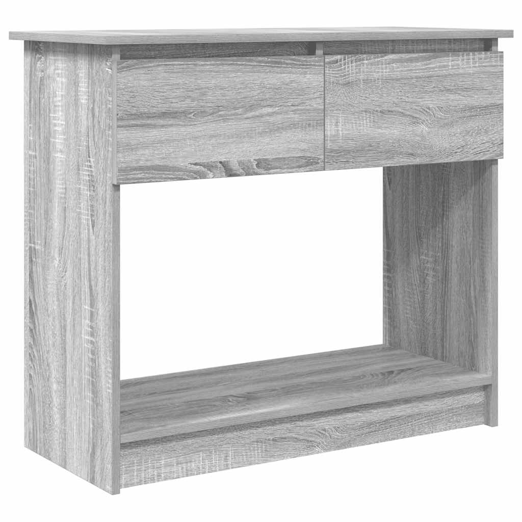 Table console avec tiroirs sonoma gris 85,5x38,5x74,5 cm - XIOS