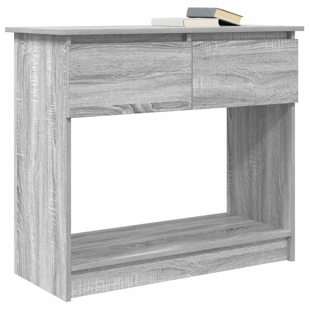Table console avec tiroirs sonoma gris 85,5x38,5x74,5 cm - XIOS