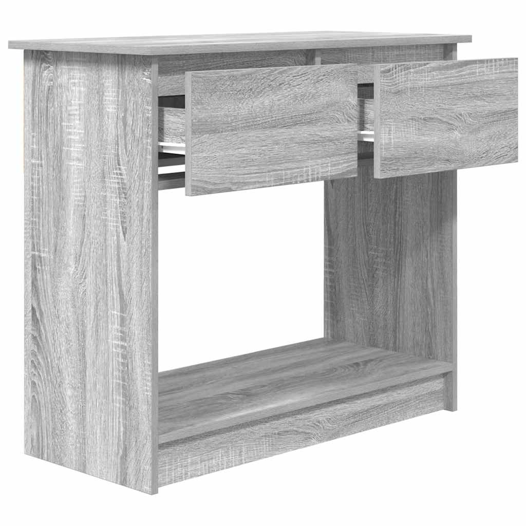 Table console avec tiroirs sonoma gris 85,5x38,5x74,5 cm - XIOS