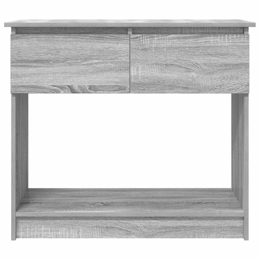 Table console avec tiroirs sonoma gris 85,5x38,5x74,5 cm - XIOS