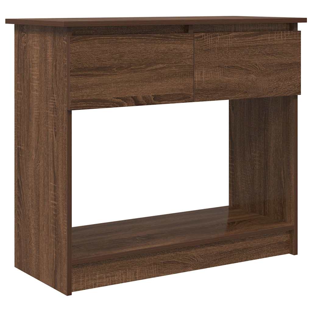 Table console avec tiroirs chêne marron 85,5x38,5x74,5 cm - XIOS