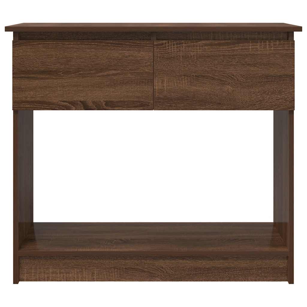 Table console avec tiroirs chêne marron 85,5x38,5x74,5 cm - XIOS