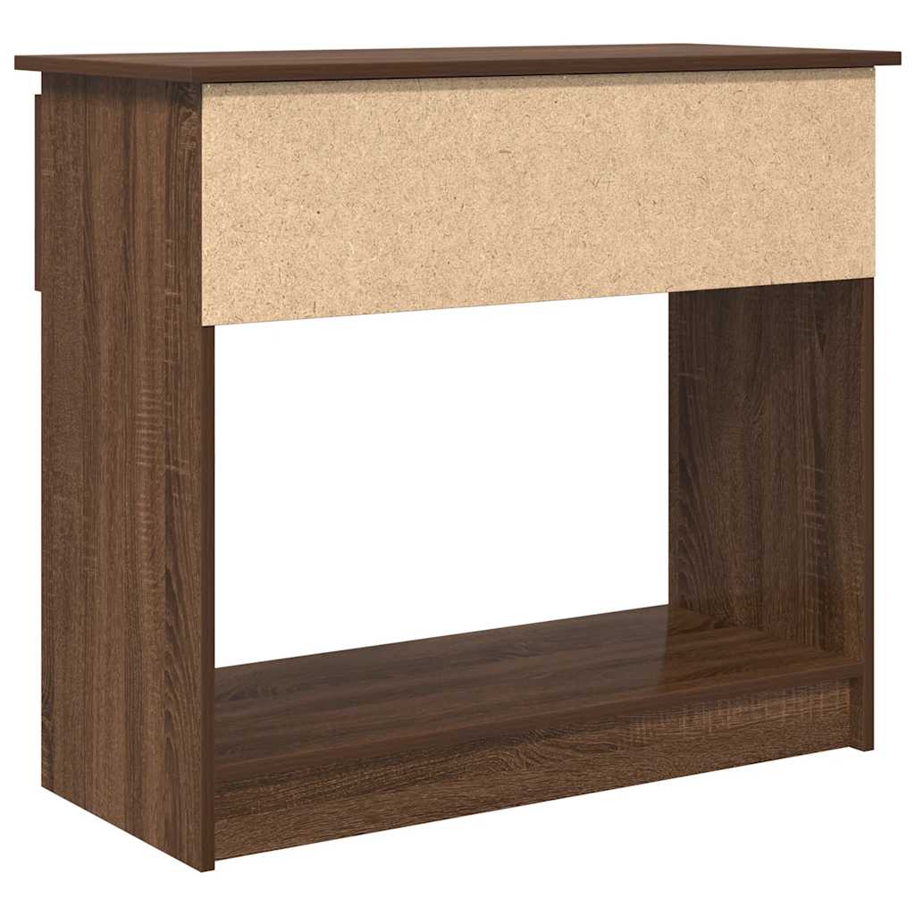 Table console avec tiroirs chêne marron 85,5x38,5x74,5 cm - XIOS