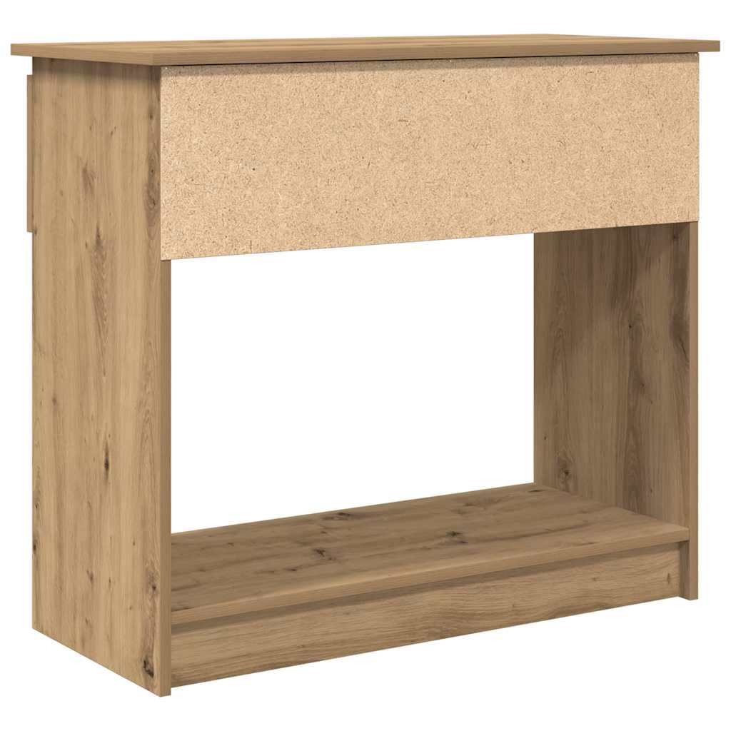 Table console avec tiroirs chêne artisanal 85,5x38,5x74,5 cm - XIOS