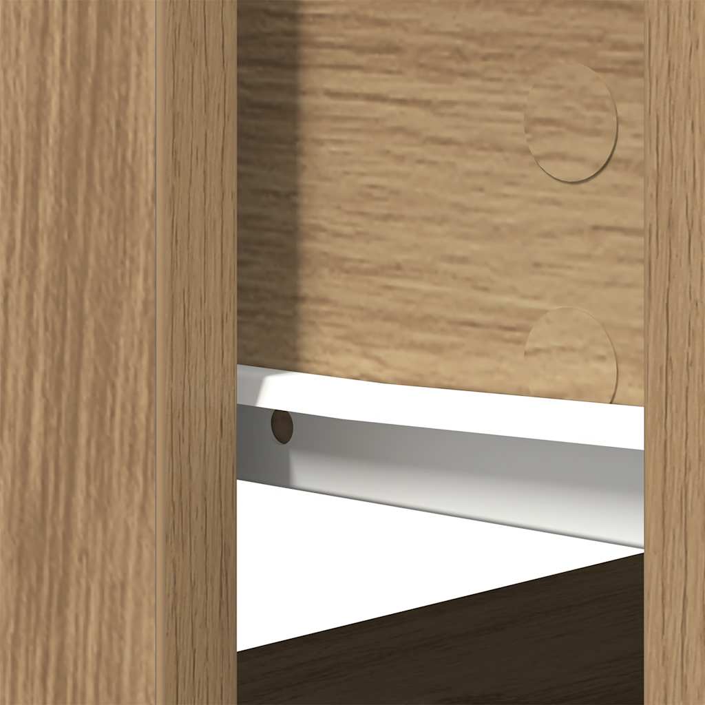 Table console avec tiroirs chêne artisanal 85,5x38,5x74,5 cm - XIOS