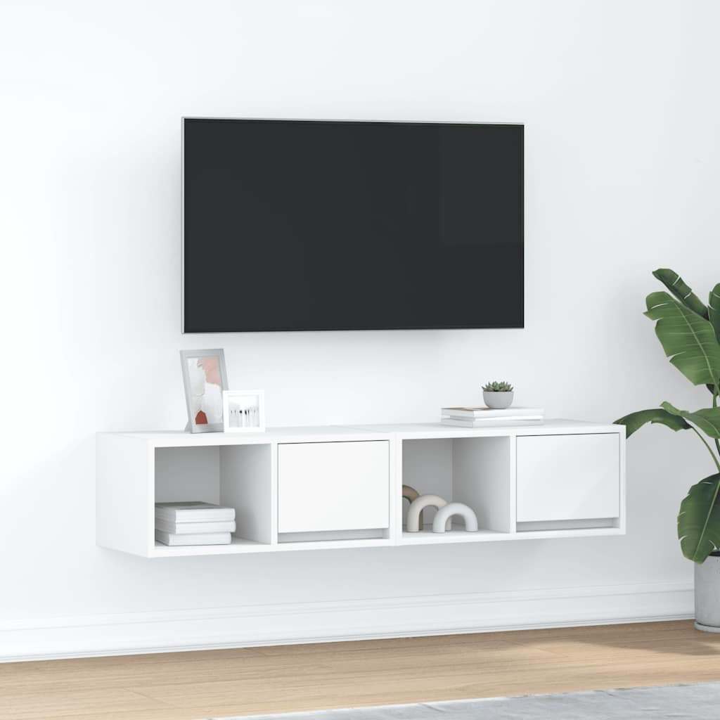 Meubles TV 2 pcs blanc 60x31x25,5 cm bois d'ingénierie - XIOS